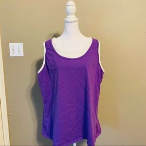 Purple Casual Tank Top - Size Women’s 22w/24w